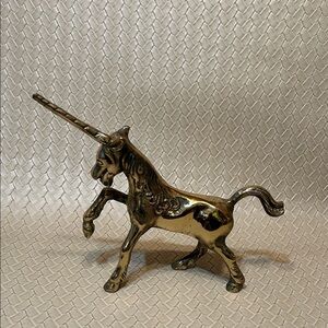 Vintage 1970’s Brass Unicorn Figurine